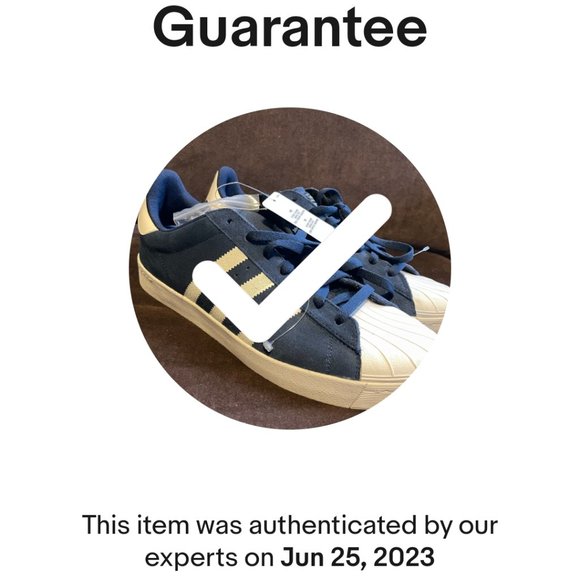 ADIDAS SUPERSTAR VULC SHELL TOE SHOES - MENS 10.5 BLUE/WHITE/GOLD PRINT/GUM SOLE - Picture 16 of 16